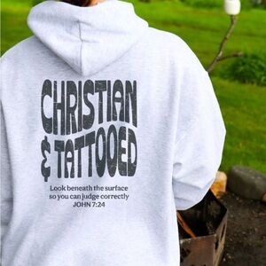 Gray Graphic Hoodie